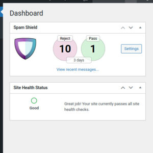 Wordpress spam blocker statistics